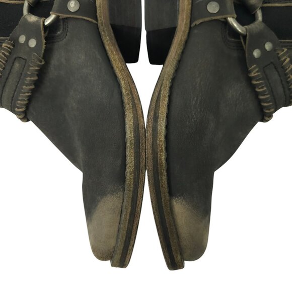 Free People Stony Desert Ankle Boot Womens 6.5 Harness Leather Western Booties - Picture 13 of 16